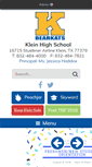 Mobile Screenshot of kleinhs.kleinisd.net